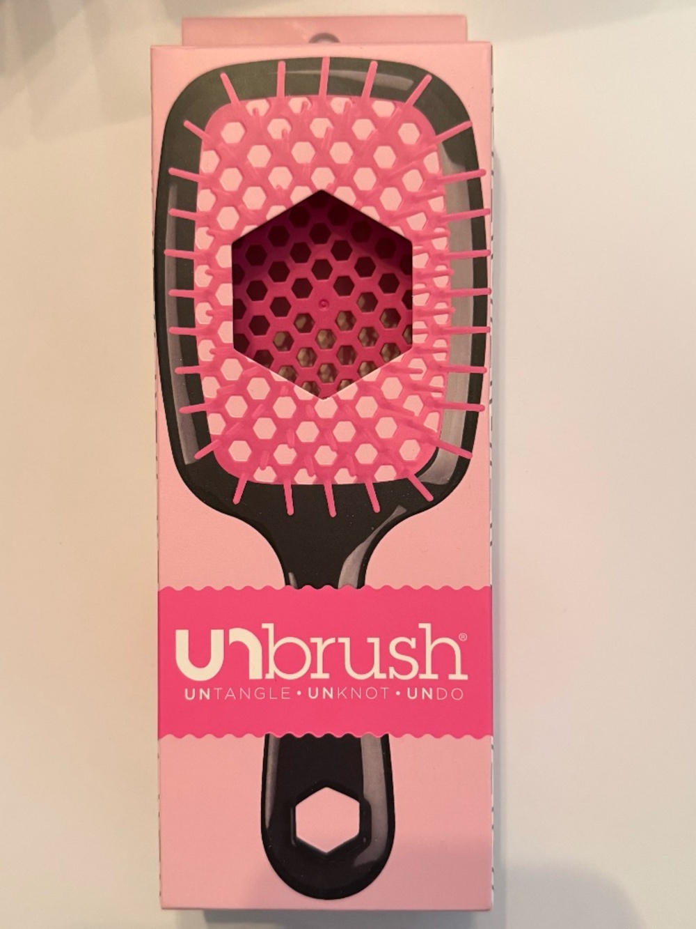 NIB UNbrush Detangling Hair Brush - Cherry Blossom